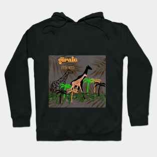 giraffe mom t shirt design Hoodie